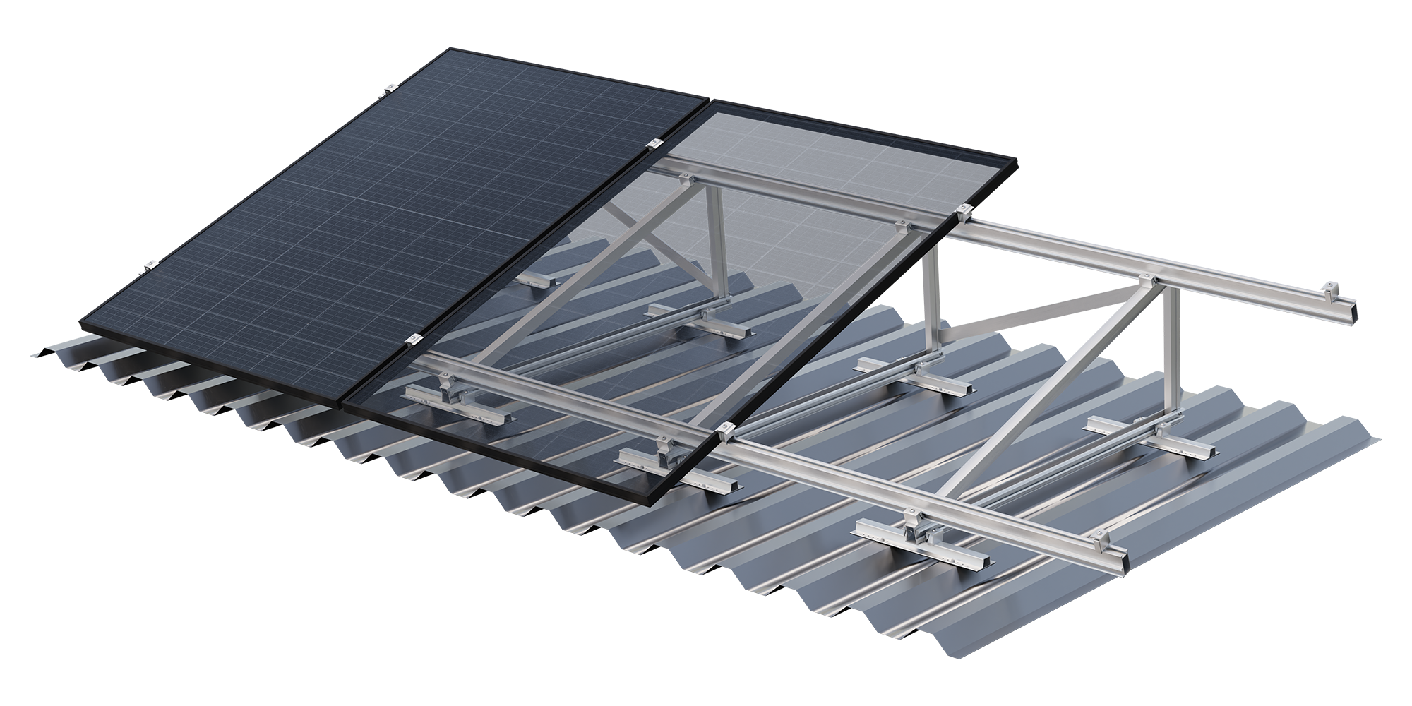 sflex triangle delta and trapezoidal sheet metal rails