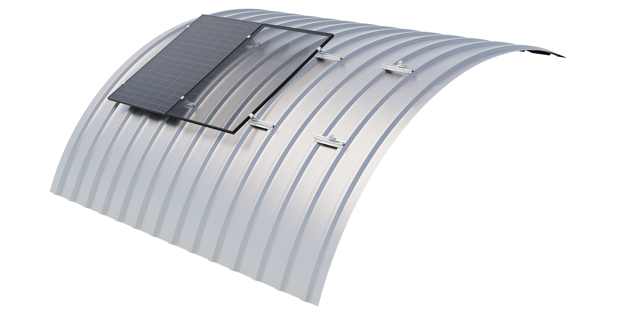 sflex trapezoidal sheet metal rail Vario for curved trapezoidal sheet metal