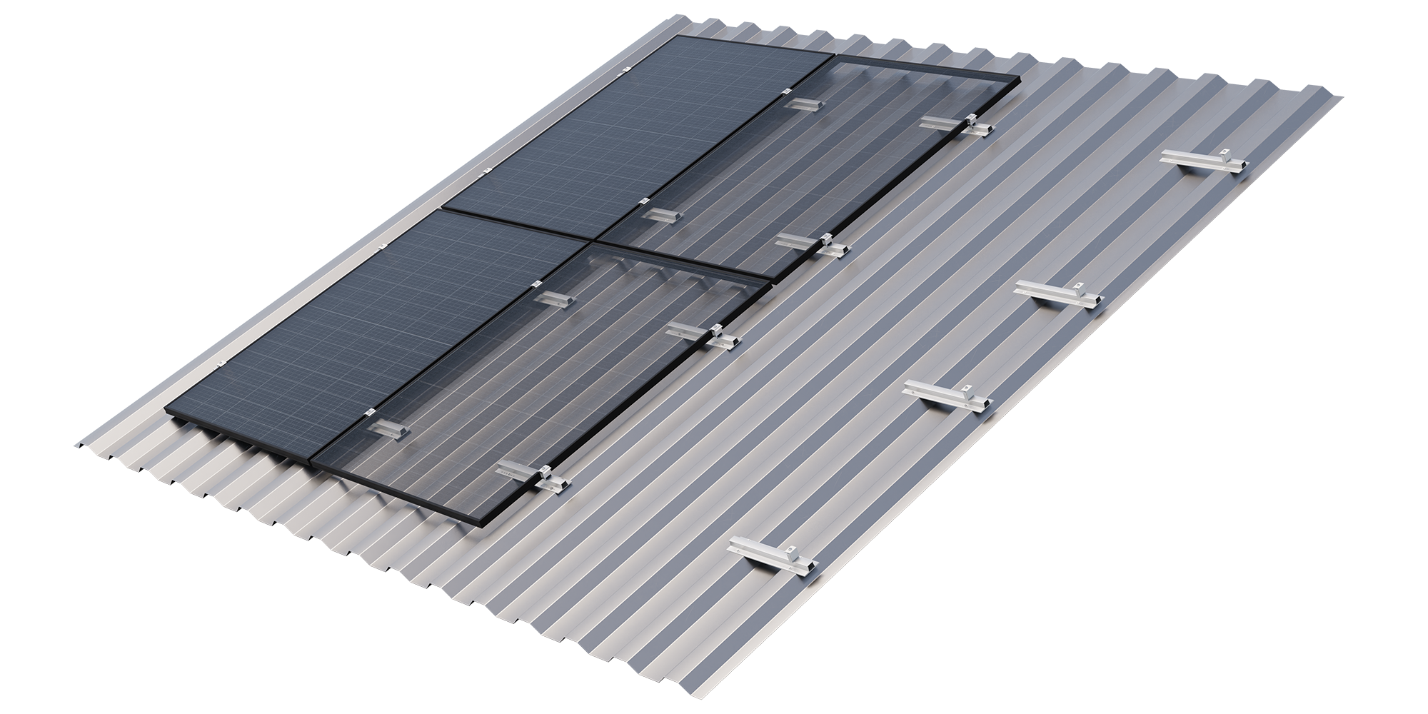 sflex trapezoidal sheet metal rail